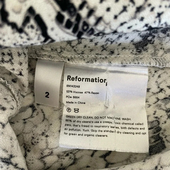 Reformation Kat snake print midi dress - Picture 10 of 12